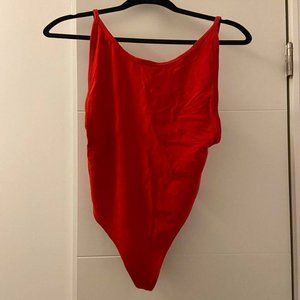 ARITZIA TNA RED BODYSUIT